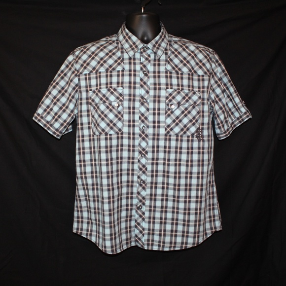 7 Diamonds Short Sleeve Button Down - Picture 1 of 7